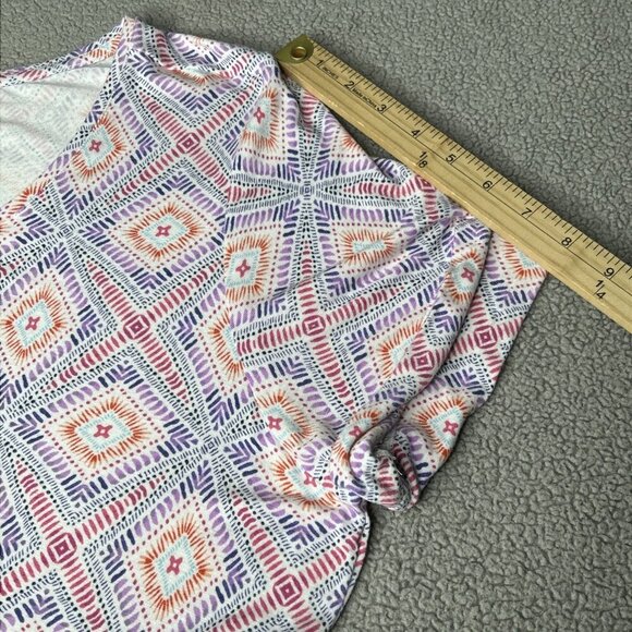 J Jill Dress Extra Large Petite Shift Geometric Pockets Empire Soft Stretch XLP - Picture 12 of 15